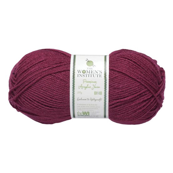 Women's Institute Plum Premium Acrylic Yarn 100g image number 1