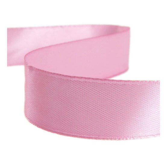 Geranium Pink Satin Ribbon 20mm x 15m image number 1