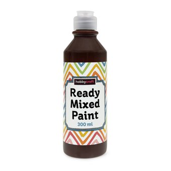 Brown Ready Mixed Paint 300ml