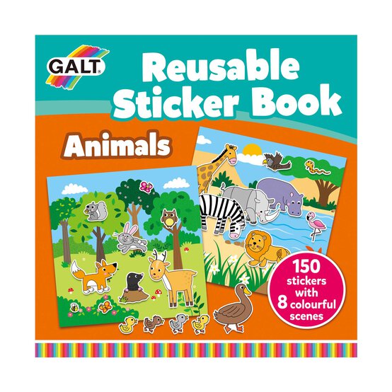 Galt Animals Reusable Sticker Book image number 1