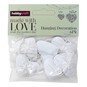 White Metal Heart Hanging Decoration 6 Pack image number 2