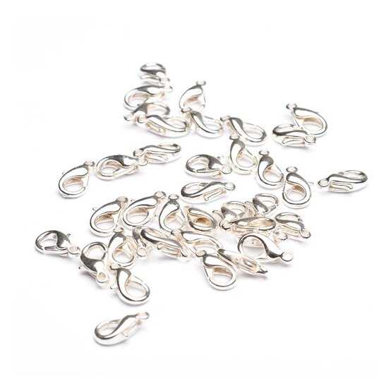 Beads Unlimited Silver Plated Trigger Clasp 10mm x 6mm 10 Pack image number 1