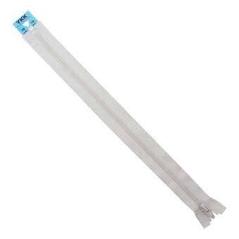 YKK Ivory Nylon Open End Zip 36cm