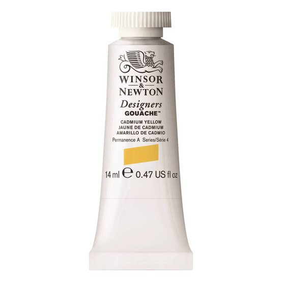 Winsor & Newton Cadmium Yellow Gouache Tube 14ml image number 1
