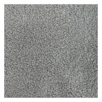 Silver Teddy Fabric by the Metre