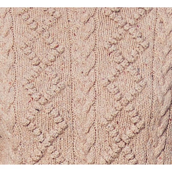 Sirdar Haworth Tweed Crew Neck Cable Jumper Pattern 10146 image number 3