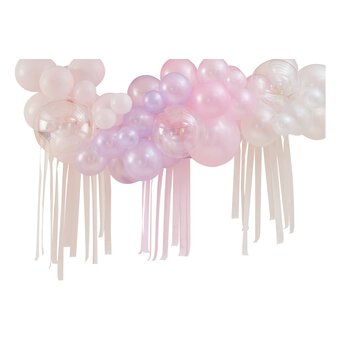 Ginger Ray Pastel and Ivory Balloon Arch with Streamers