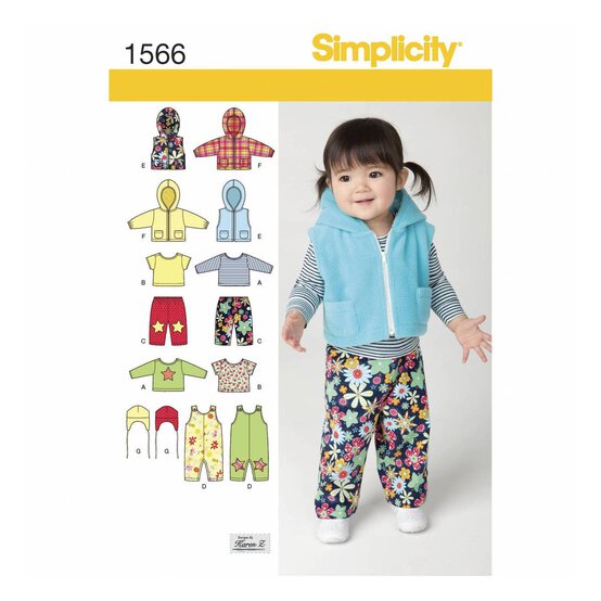 Simplicity Babies&rsquo; Separates Sewing Pattern 1566 image number 1