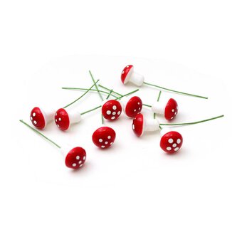 Mushroom Decorations 17 Pieces