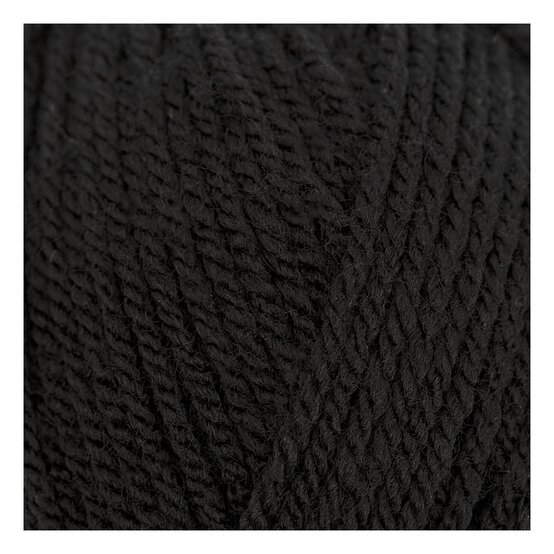 Wendy Black Supreme DK Yarn 100g image number 2