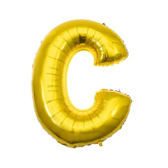 Extra Large Gold Foil Letter C Balloon