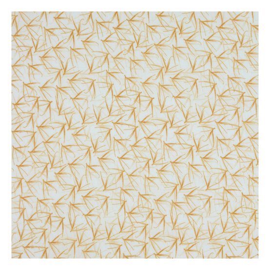 Tan Bamboo Crinkle Print Fabric by the Metre image number 2