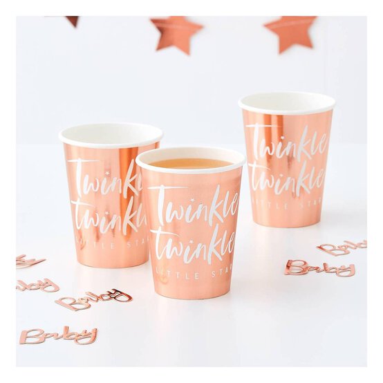 Ginger Ray Twinkle Twinkle Paper Cups 8 Pack image number 2