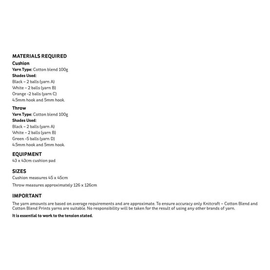 Knitcraft Stripe Cushion and Throw Digital Pattern 0030 image number 2