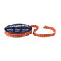 Hot Orange Grosgrain Running Stitch Ribbon 6mm x 5m image number 1