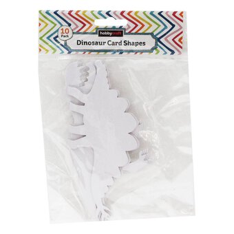 Dinosaur Card Shapes 10 Pack