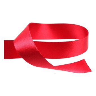 Red Double-Faced Satin Ribbon 24mm x 5m