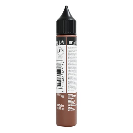 Daler-Rowney System3 Burnt Umber Fluid Acrylic 29.5ml (223) image number 2