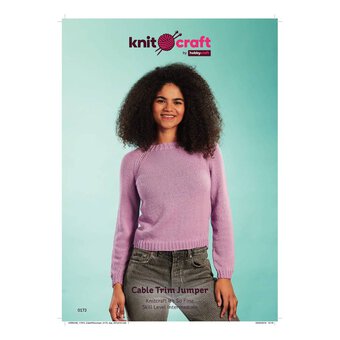 Knitcraft Cable Trim Jumper Digital Pattern 0173