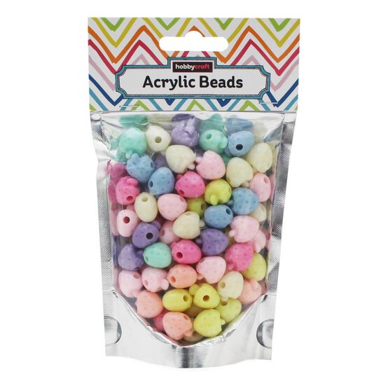 Mixed Pastel Strawberry Beads 102g image number 2