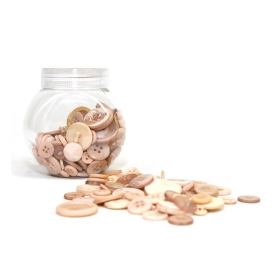 Hobbycraft Button Jar Natural image number 1