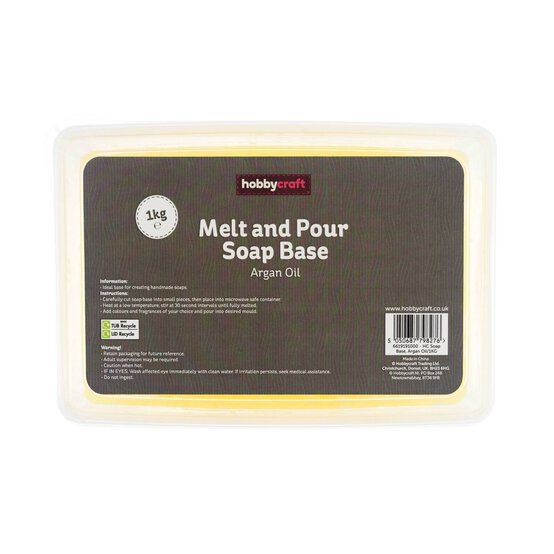 Argan Oil Melt and Pour Soap Base 1kg image number 4
