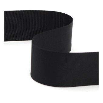 Black Grosgrain Ribbon 38mm x 5m