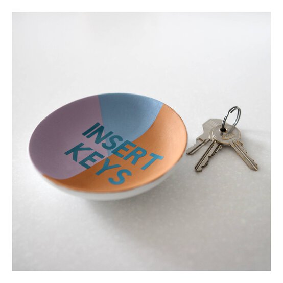 Unglazed Ceramic Round Trinket Dish 12cm image number 2