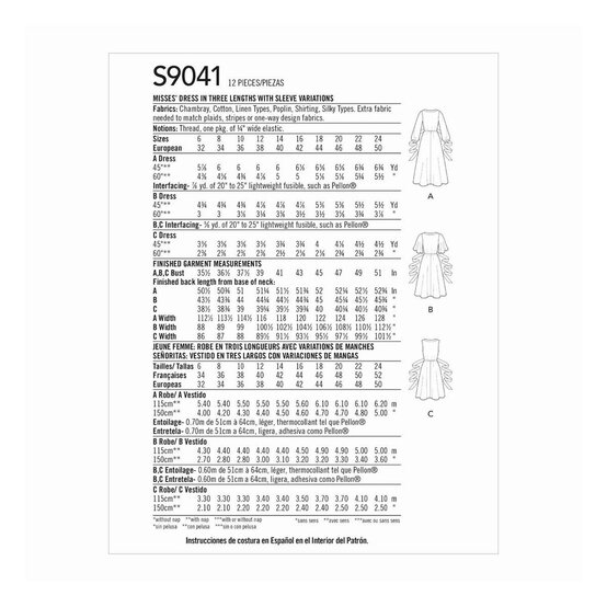 Simplicity Front Tie Dress Sewing Pattern S9041 (16-24) image number 2