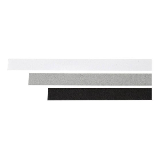 Black and White Quilling Paper Strips 100 Pack image number 2