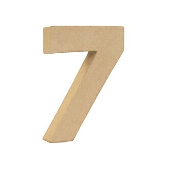 Mini Mache Number 7 10cm