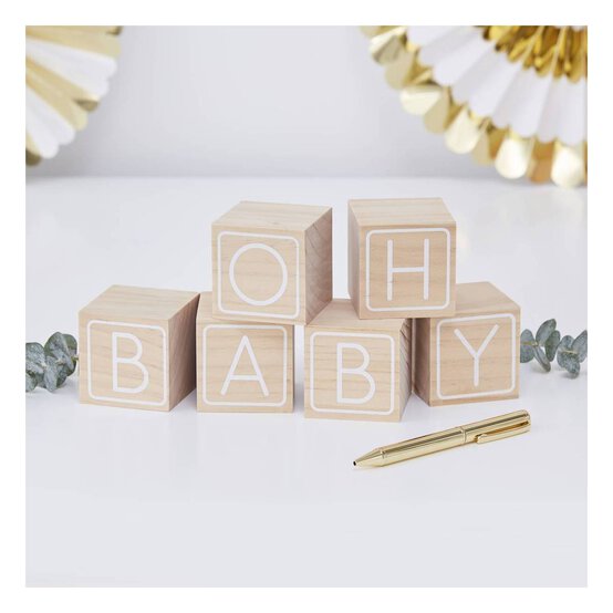 Ginger Ray Oh Baby Block Guest Book image number 2