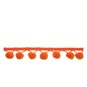Orange 20mm Pom Pom Trim by the Metre image number 1