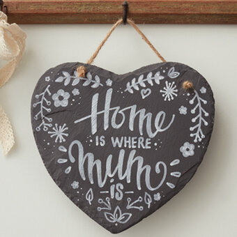 How to Make a Calligraphy Chalkboard Heart