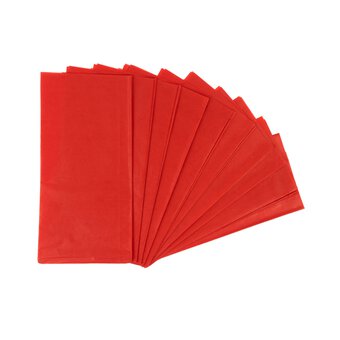 Red Tissue Paper 65cm x 50cm 10 Pack