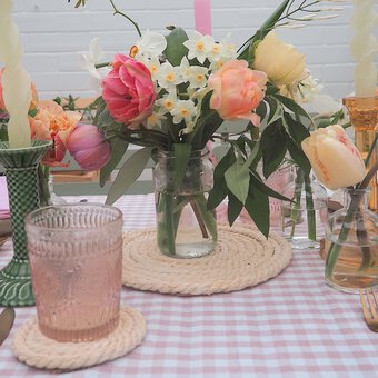 How to Make a Jute Placemat and Coasters