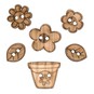 Trimits Wooden Spring Garden Buttons 6 Pieces image number 1