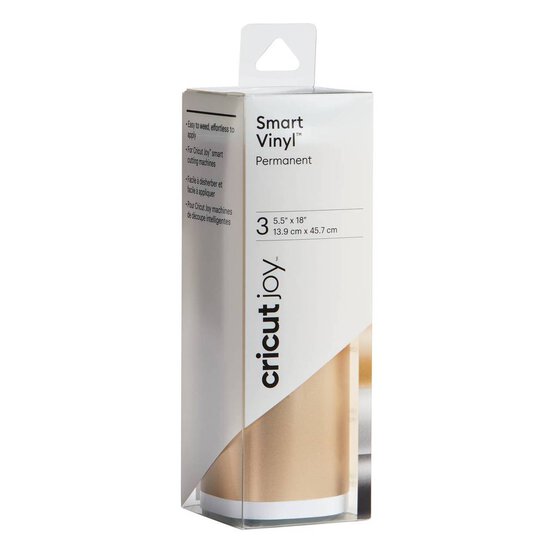 Cricut Joy Metallic Elegance Permanent Smart Vinyl 5.5 x 18 Inches 3 Pack image number 1