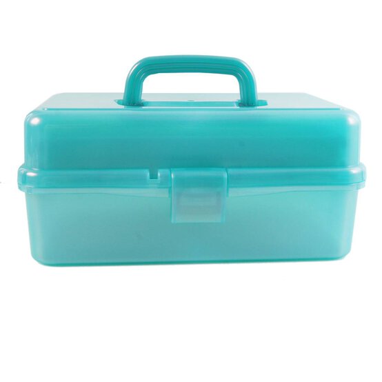 Teal Metallic Caddy 33cm x 20cm x 15cm image number 4