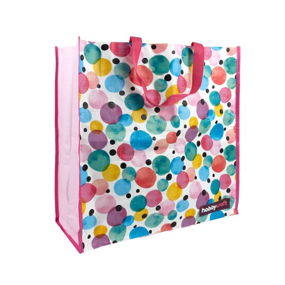 Blue Floral Woven Bag for Life image number 1