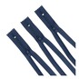 Valuecrafts Navy Blue Zips 27cm 3 Pack image number 1