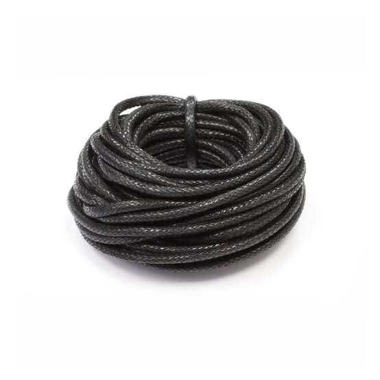 Beads Unlimited Black Thin Bootlace 3m image number 1