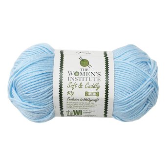 Women's Institute Light Blue Soft and Cuddly DK Yarn 50g
