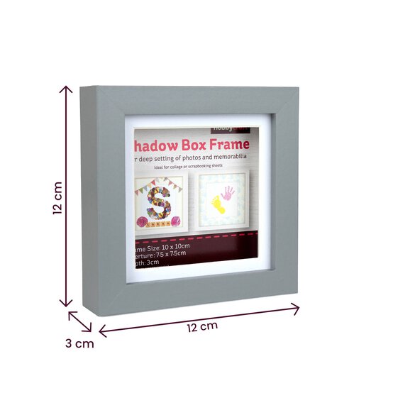Grey Shadow Box Frame 10cm x 10cm image number 4