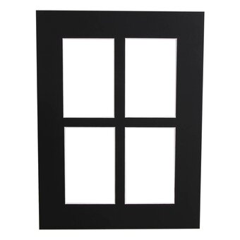 Black Multi Aperture Mount 12 x 16 Inches