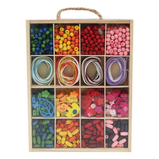 Assorted Wooden Bead Set 420g image number 2
