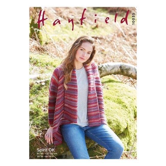 Hayfield Spirit DK Ladies' Cardigan Pattern 10035 image number 1