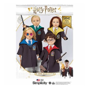 Simplicity Harry Potter Doll Outfit Sewing Pattern S8942