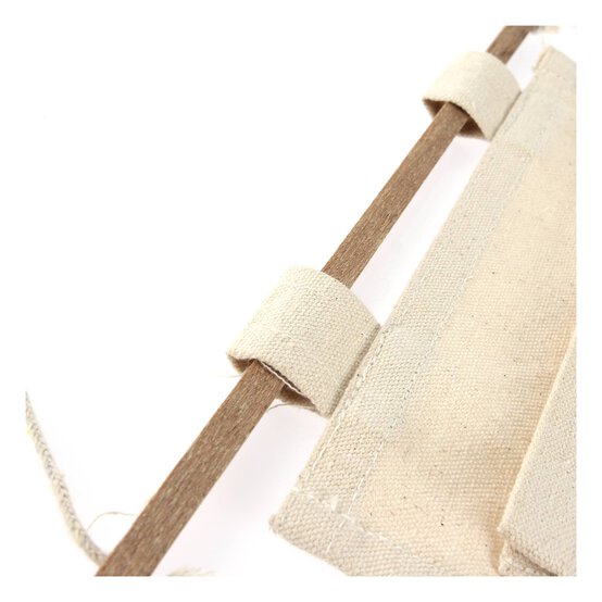 Natural Canvas Hanging Storage 56cm x 26cm  image number 3