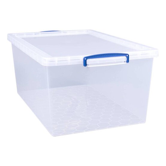 Really Useful Clear Plastic Storage Box 62 Litres image number 1